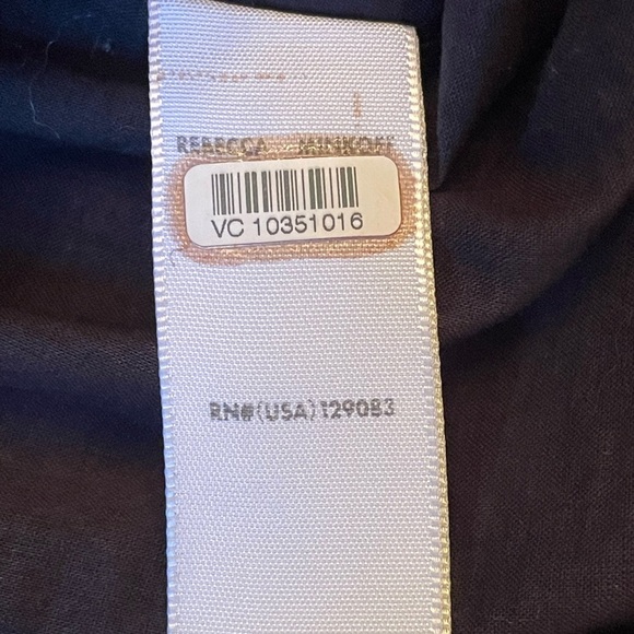 REBECCA MINKOFF BOHEMIAN BURGUNDY & BLACK OLLIE DRESS SZ 1X EUC - Picture 10 of 10